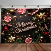 Tecido de Tapeçaria Preto Dourado Venda Quente Tecido de Fundo Preto Dourado Banner Decoração de Festa de Neve de Natal Adereços Arranjo Bandeira