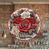Venta Directa del Fabricante, Serie de Lenguaje Floral Transfronterizo, Decoración de Atmósfera para Interiores de Acrílico, Colgantes de Disco Redondo al por Mayor