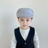 Boné Forward para meninos e meninas, boina infantil, primavera e verão, chapéu respirável, boné casual britânico para crianças