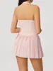 Ropa de Yoga Deportiva Transfronteriza Chaleco de Secado Rápido Entrenamiento de Carrera Faja Falda de Tenis Ropa de Fitness Conjunto de Yoga Europeo y Americano