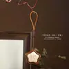 Pingente de Bule de Jacarandá Natural Brinquedo para Alívio do Estresse Chaveiro Estilo Chinês Vintage Peça Artesanal de Mão