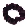 60 Colores Suministro Transfronterizo Color Puro Terciopelo Coreano Hilo Dorado Cerdo Intestino Delgado Anillo para el Cabello Elástico Accesorios para el Cabello Europeos y Americanos Tocado para Mujeres