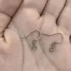 Ganchos para oreja accesorios de joyería semiacabados material hecho a mano diy acero inoxidable 316 accesorios para aretes ganchos para oreja accesorios para aretes