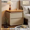 Mesita de noche de madera maciza 2026 modelo nuevo para dormitorio del hogar, pequeña, lujo ligero, gama alta, estilo vintage crema, mueble de almacenamiento