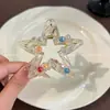Pinza para el Cabello de Acrílico con Cristales de Colores para Mujer, Estilo de Alta Gama para la Parte Trasera de la Cabeza, Accesorio para el Cabello Súper Elegante 2026, Pinza de Tiburón Grande