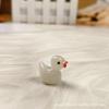Pato Luminoso Mini Creativo Resina Adornos Pequeños Hechos a Mano Accesorios para Joyería DIY Joyería Miniatura Pato Artificial