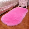 Tapete de Pelúcia Branco de Pelo Longo para Quarto, Tapete de Chão ao Lado da Cama, Cobertura Total para Sala de Estar, Tapete para Mesa de Centro, Lã Sintética, Decoração para Vitrine