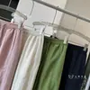 Calça Cropped Balloon Leve e Respirável de Linho Lyocell com Cordão e Cintura Elástica Caimento Solto 12744