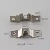 Gancho oculto para marco de fotos de 1.5 mm de grosor, accesorios de ferretería, panel trasero para marco de fotos, marco para pintura de caracteres chinos al óleo, hebilla colgante plateada en relieve