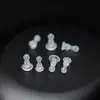 Tapones para los oídos de soporte largos y resistentes para dormir, no es necesario quitarlos, anti-perforación, anti-caída, soportes para los oídos, tapón de cierre transparente para pendientes, accesorio para los oídos