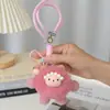 Colgante de Oveja de Peluche de Dibujos Animados Creativos, Llavero de Corazón Lindo para Bolsos de Niña, Decoración para Mochilas, Adorable Accesorio de Juguete
