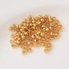 Color oro 14K cuentas de posicionamiento que conservan el color hechas a mano para bricolaje alambre de acero línea de pesca clip de remate hebilla de línea de posicionamiento plana material