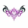 Pegatinas de Tatuaje Temporales para la Cintura - Estilo Europeo Totem Azul, Rojo, Morado Multicolor Impermeables para Niñas