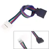 Cable de Conexión para Tira de Luz LED Colorida de 4 Pines y 10 mm Cable de Conexión RGB Sin Soldadura Cable de Conexión Hembra a Hembra Conector de 8 mm