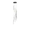 Luzes de escada longas e finas, minimalistas e luxuosas, luminárias pendentes em forma de U, iluminação moderna para salas de estar de pé-direito duplo e luminárias para vilas com pé-direito alto