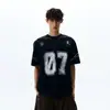 Camiseta vintage retro americana de manga corta desgastada para hombre y mujer, moderna y genial, holgada y versátil, adecuada para el verano