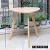 Mesa de Chá e Cadeira para Varanda em Madeira Maciça Combinação Apartamento Pequeno Mini Mesa de Café Conjunto de Três Peças Cadeira Preguiçosa de Lazer Moderno Simples