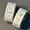Nuevo Estilo Personalizado Dibujos Animados Línea Cachorro Foca Pegatina Ins Viento Cuenta Manual Linda Decorativa Línea Cachorro Rollo Pegatina