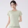 Conjunto de Ropa de Yoga para Mujer, Verano Transpirable Malla Manga Corta Shorts Anti-Exposición, Conjunto de Dos Piezas para Pilates Fitness