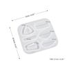 Molde de brincos pendentes de seis peças DIY Cristal epóxi formato especial folhas irregulares flor pingente de joia molde de silicone