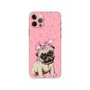 Para iPhone15 Novo Desenho Animado Filhote de Cachorro Bulldog Engraçado Queda-resistente Apple 14pro/promax Capa de Telefone
