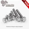 Fornecimento de fábrica 304 Parafuso de flange de cabeça hexagonal de aço inoxidável Parafuso de flange hexagonal Parafuso dentado hexagonal externo