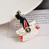 Nuevo Broche de Amapola Princesa Europea y Americana Memorial Kate Pin de Pedrería Moda Pinza de Aceite Goteante
