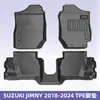 Adecuado para Suzuki Jimny 2018-2024 Conducción a la Derecha Material 3D para Todo Clima Alfombrilla de Piso Tpe Alfombrilla de Maletero