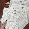 Bragas de Algodón Puro Suave para Mujer Talla Grande Florales Rurales con Refuerzo Extendido Cubre Cadera Cómodos Shorts de Cuatro Esquinas para Mujer