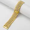Para Apple Watch Pulseira de Cinco Contas Aço Inoxidável Sólido Huawei Samsung iwatch6 Pulseira Inteligente