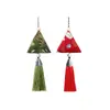 Pingente Sachet de Fragrância Zongzi de Artemísia, Bolsa Triangular de Fragrância Zongzi, Presente para o Festival do Barco-Dragão, Pingente Portátil Zongzi da Sorte Estilo Borla Venda por Atacado