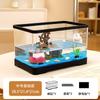 Paisagismo Acrílico para Aquário de Sala de Estar, Aquário de Mesa Transparente de Plástico Ecológico Ultra-Branco, Tanque para Tartarugas, Aquário para Peixes Betta