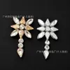 Pegatinas de Rhinestone con Adhesivo Termofusible con Forma de Flor Gota de Agua Tridimensional para Ropa, Bolsos, Zapatos, Accesorios DIY, Piezas Decorativas al por Mayor