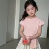Falda pantalón corta plisada floral estilo coreano para niñas, ropa nueva para niños, pantalones cortos casuales sueltos finos de verano 2026