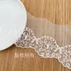 Borda de Renda Bordada Seda Leite Código de Barras Padrão Biscoito Roupas Femininas e Infantis Acabamento para Saias Acessórios de Vestuário Renda de Rede Fabricante
