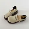 Zapatos de plataforma retro blancos de punta redonda para mujer, nuevo estilo otoño 2026, versátiles con faldas, zapatos Mary Jane que aumentan la altura