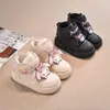 Botas de Neve Kuromi para Meninas 2025 Novo Inverno Infantil Sapatos de Algodão Quentes Meninas Botas de Algodão com Pelúcia Plus Nordeste