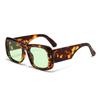 Novos Óculos de Sol Modernos e Tendência Óculos de Sol Personalizados Transfronteiriços para Mulheres Óculos de Sol Europeus e Americanos com Haste de Bambu Imitação Venda por Atacado
