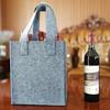 Bolsas de fieltro para vino al por mayor, Bolsas de vino de moda para 6 botellas, Bolsas de regalo, Bolsas de mano de fieltro para vino, Personalizables con logo
