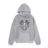 Suéter Estilo Gótico 2022 Estampado Hueso de Calavera Sudadera Street Tide Oscura Hip Hop Sudadera Abrigo Oversize