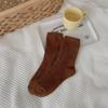 Calcetines de Felpa Coral Color Macarrón Nuevo para Mujer, de Caña Media, Gruesos de Invierno, Calcetines Tipo Alfombra para el Hogar, Calcetines Mao Mao