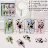 Gancho acrílico de estilo japonés con dibujos animados de panda Stitch gato Kuromi, gancho multifuncional sin taladro para colgar ropa