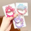 Elástico de Cabelo Infantil Kuromi Desenho Animado Sanrio Elástico Corda de Cabelo Não Machuca o Cabelo Acessórios de Cabelo para Bola de Menina