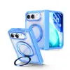 Aplicable para funda de teléfono iPhone Duo soporte magnético funda protectora plegable Apple Duo funda simple de color degradado a prueba de caídas