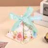 Caja Creativa de Dulces para Boda, Caja de Empaque de Regalo de Boda de Alta Gama Estilo Ins, Caja Triangular de Dulces