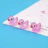 Muñeco de pato de dibujos animados amarillo luminoso adornos pequeños micro paisajismo resina joyería creativa manualidades accesorios