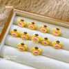 Linda Mezcla Mini Gato KT Castor Dibujos Animados Joyería para Uñas Cara de Bebé Resina Estéreo Decoración de Uñas Pequeños Accesorios