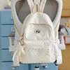 Mochila nueva estilo coreano ins de lunares para niñas, encaje, alto valor estético, gran capacidad, mochila escolar para estudiantes de secundaria, mochila estilo bosque