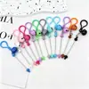 Chaveiro de Sino DIY Criativo com Contas Fofo Feito à Mão Colorido Pingente Fofo para Bolsa Venda por Atacado em Estoque
