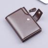 Cartera vertical para hombre, tarjetero, billetera corta de una pieza, billetera triple para hombre, tarjetero para varias tarjetas, billetera para hombre.